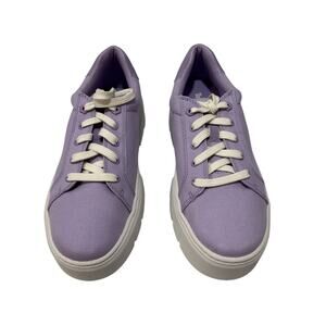 Timberland Women's Laurel Court Low Lace Purple Canvas Sneaker A64GC - Size: 9